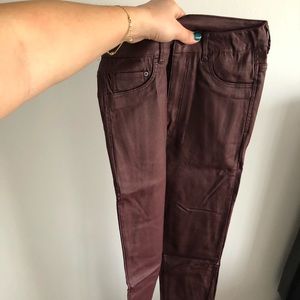 Genuine leather pants
